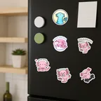 Cute Axolotl Sticker Set thumbnail 7