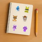 Cartoon Sprunki Sticker Set thumbnail 5