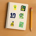 Neymar Jr La Liga Brazil Champions League Stickers thumbnail 5
