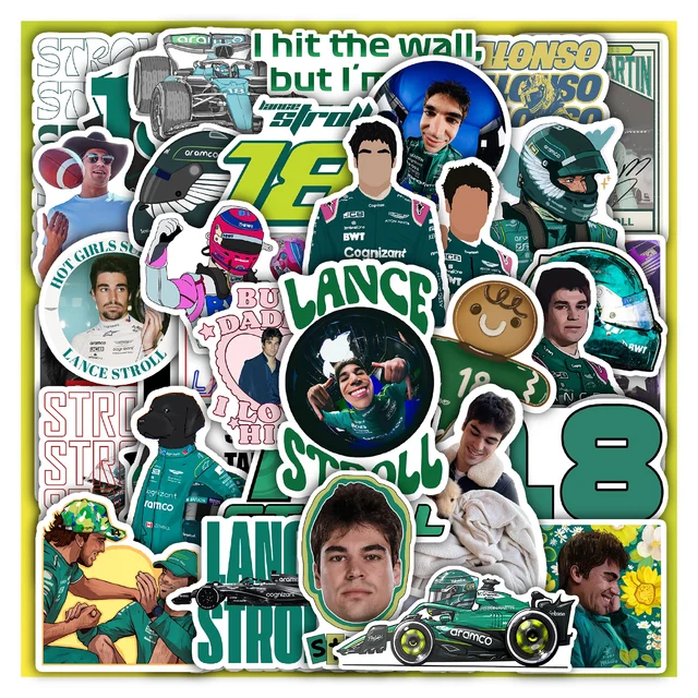 Lance Stroll Sticker Set