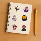 Cartoon Ninja Sticker Set thumbnail 5