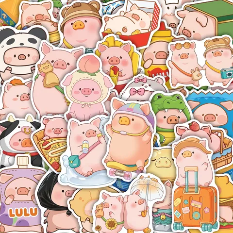 Lulu the Piggy Sticker Set