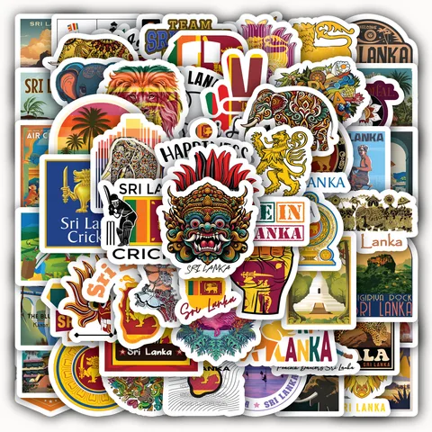 Sri Lanka Heritage Sticker Set