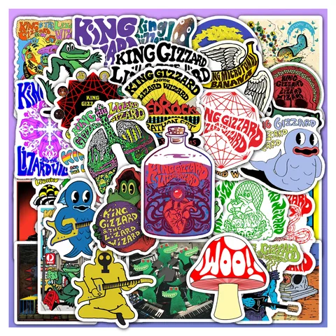 King Gizzard Album Sticker Set