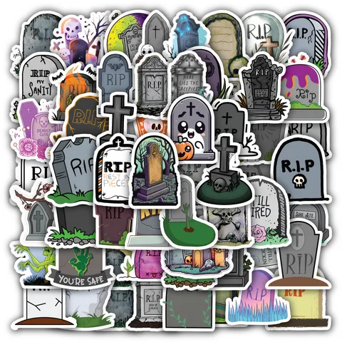 Tombstones Sticker Set