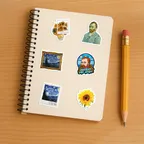 Miniatura 5 de Van Gogh the Starry Night Sunflowers Art Stickers