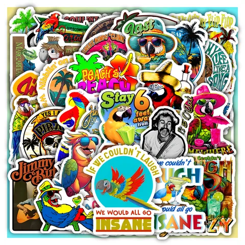 Jimmy Buffett Sticker Set
