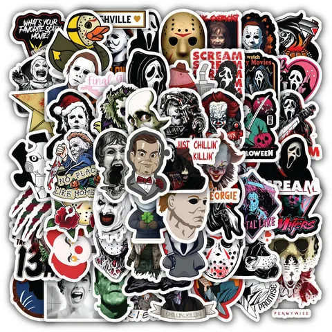 Scary Movie Sticker Set