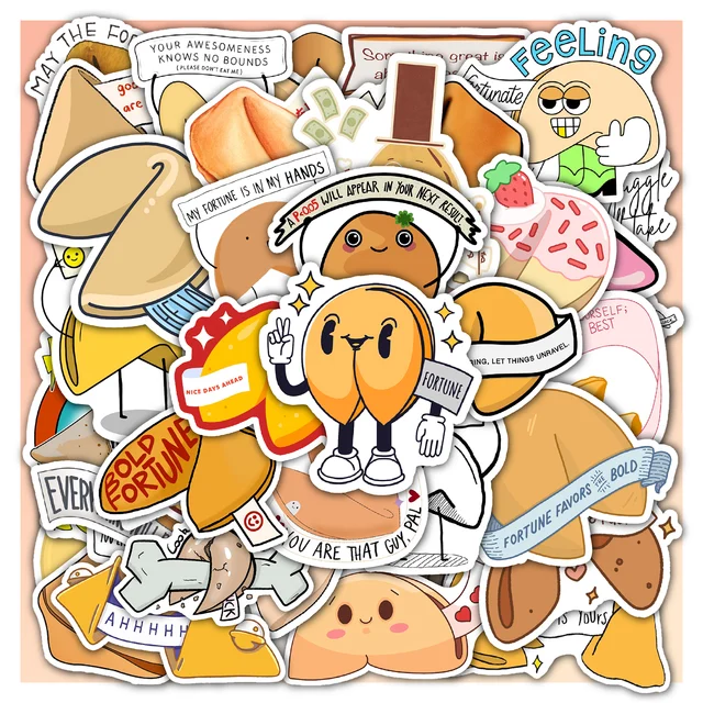 Fortune Cookie Sticker Set