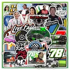 Live Fast Motorsports Sticker Set thumbnail 1