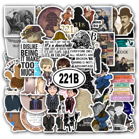 Sherlock Holmes Sticker Set