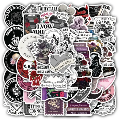 Dark Romance Book Sticker Set