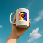 Lgbtq+ Pride Heart Pixel Sticker Set thumbnail 6