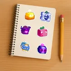 Block Fruit Sticker Set thumbnail 5