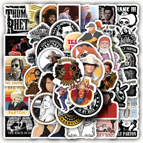 Country Singer Sticker Set