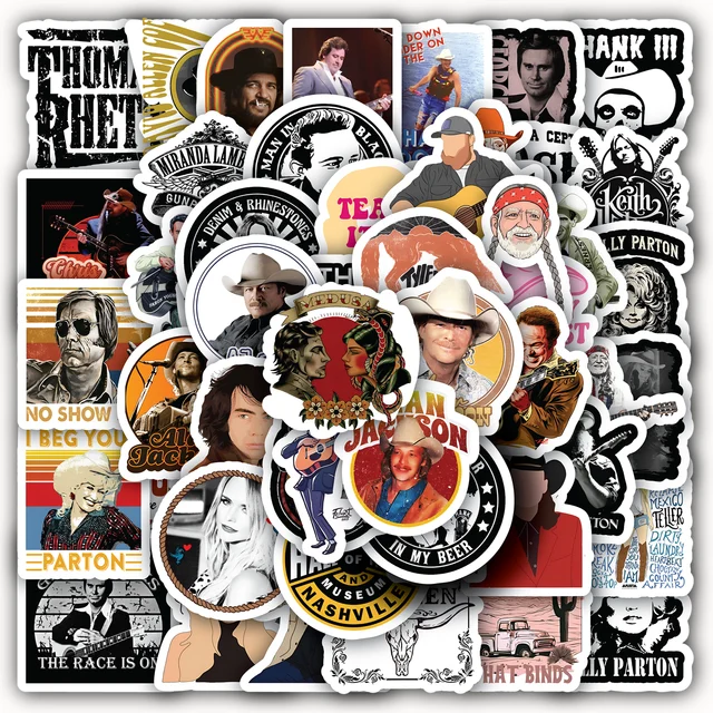 Country Singer Sticker Set