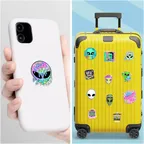 Alien Stickers, Ufo, Space Stickers thumbnail 8