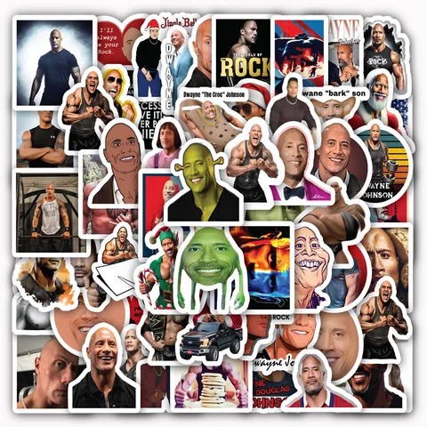 Dwayne Johnson Sticker Set
