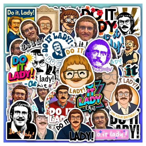 Chit Do It Lady Sticker Set