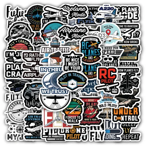 Aviation Pilot Sticker Set