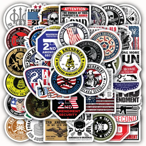 American 2nd Amendment Sticker Set