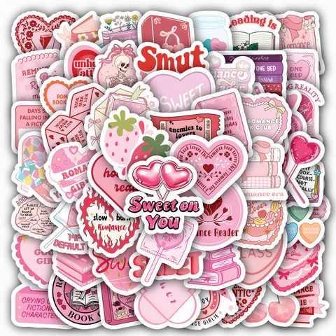 Sweet Romance Book Sticker Set