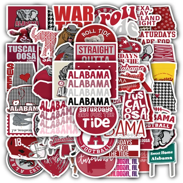 Alabama Crimson Tide Sticker Set