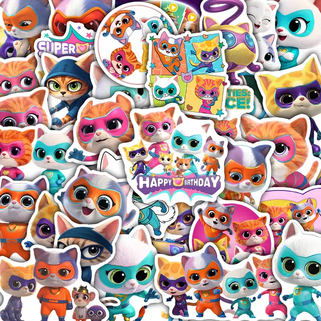 Super Kitties Sticker Set