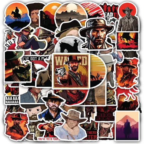Rdr Western Cowboy Sticker Set