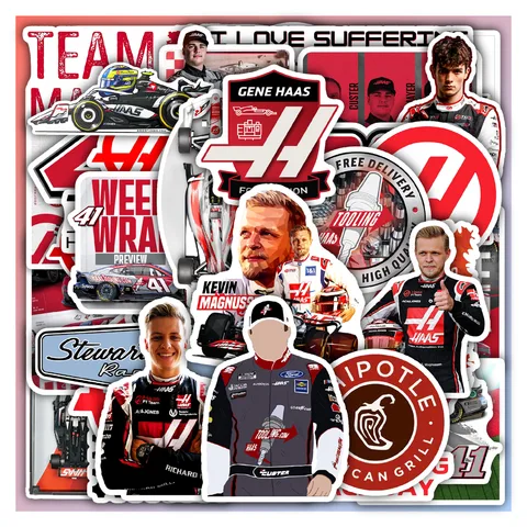 Haas Factory Team Sticker Set