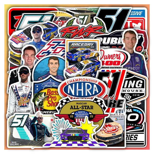 Rick Ware Racing Sticker Set