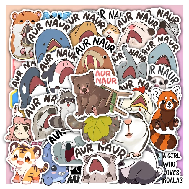 Aur Naur Cute Sticker Set