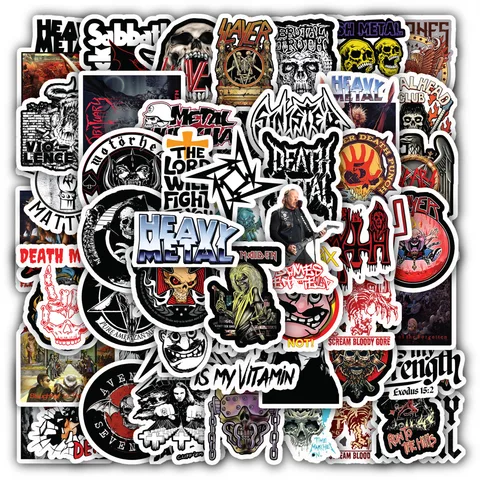 American Thrash Metal Band Sticker Set