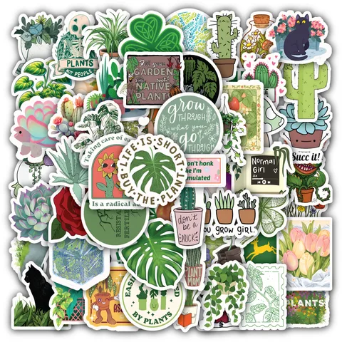 Green Plants Sticker Set
