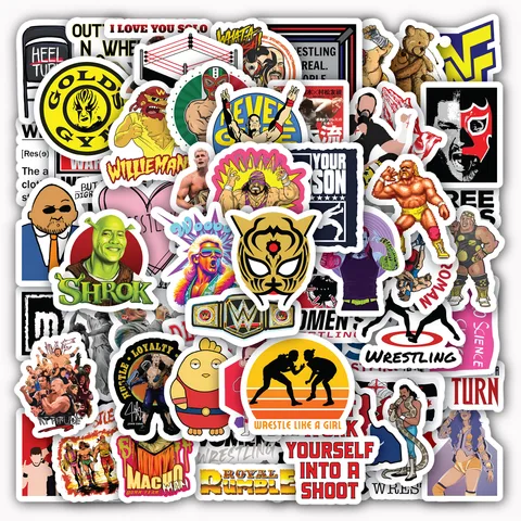 Wrestling Sticker Set