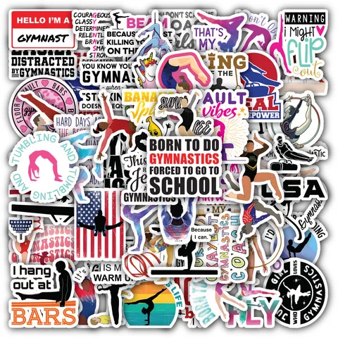 Gymnastics Sticker Set