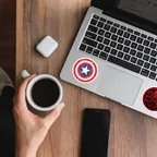 Captain America Shield Logo Sticker Set thumbnail 4