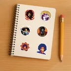 Jimi Hendrix Sticker Set thumbnail 5