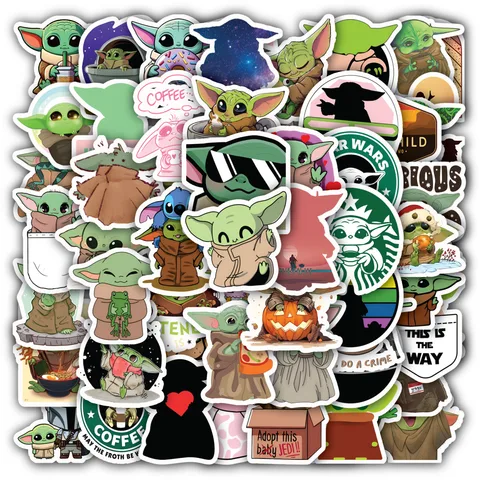 Baby Yoda Sticker Set