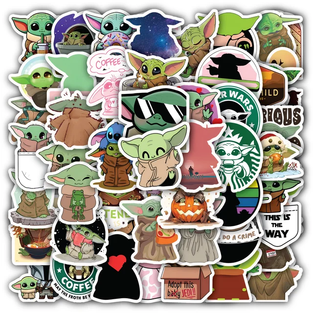 Baby Yoda Sticker Set