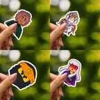 Cartoon Ninja Sticker Set thumbnail 2