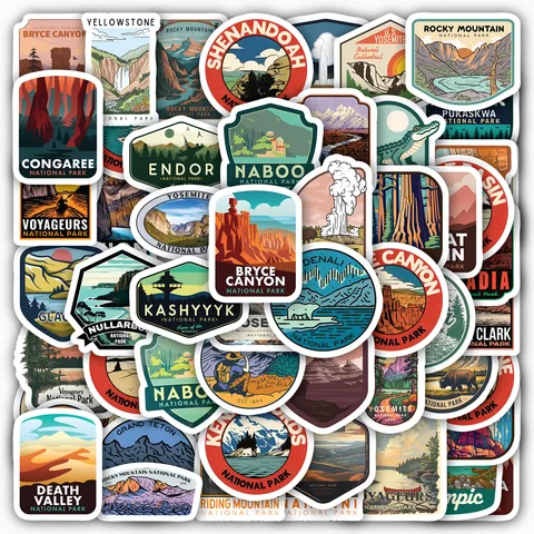 National Parks Sticker Set