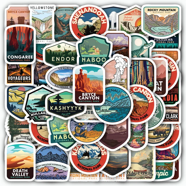 National Parks Sticker Set