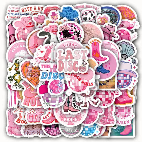 Disco Cowgirl Sticker Set