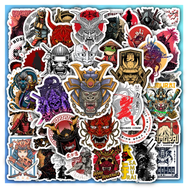 Japanese Bushido Sticker Set
