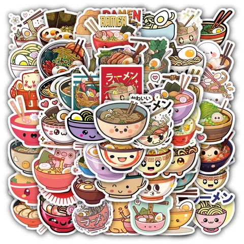 Ramen Bowl Cute Sticker Set