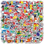 Country Flag Map Sticker Set thumbnail 3