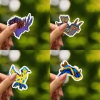 Nudibranchs Sea Slugs Sticker Set thumbnail 2
