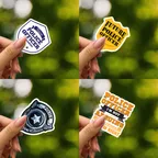 Police Officer Badge Name Tag Stickers thumbnail 2