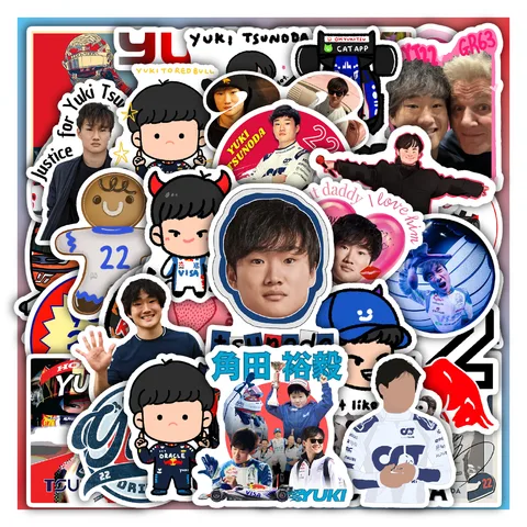 Yuki Tsunoda Sticker Set